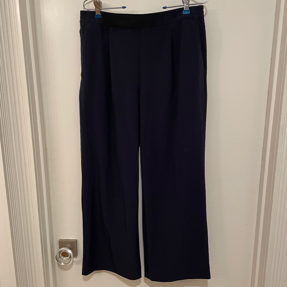Banana Republic Wide Leg Navy Trouser - size S